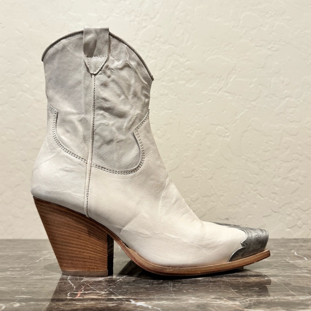 NEW Free People Brayden Leather Western Boots - Picture 9 of 13